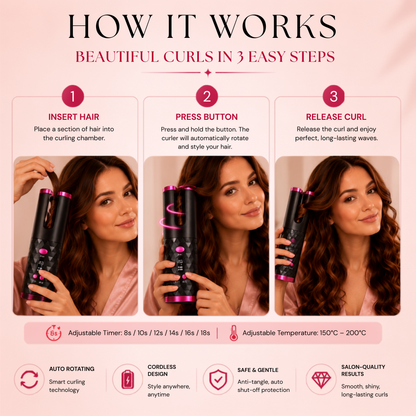 LYSIAN Cordless Auto Hair Curler
