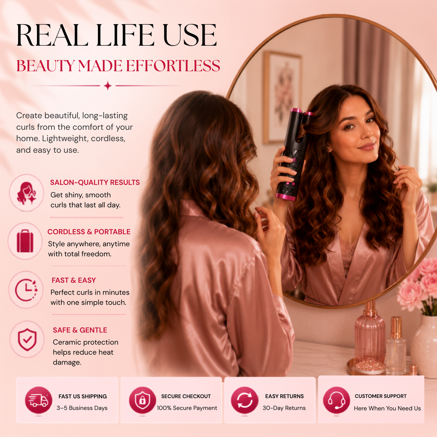 LYSIAN Cordless Auto Hair Curler