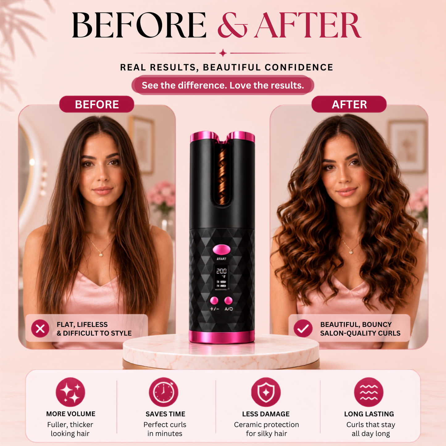 LYSIAN Cordless Auto Hair Curler