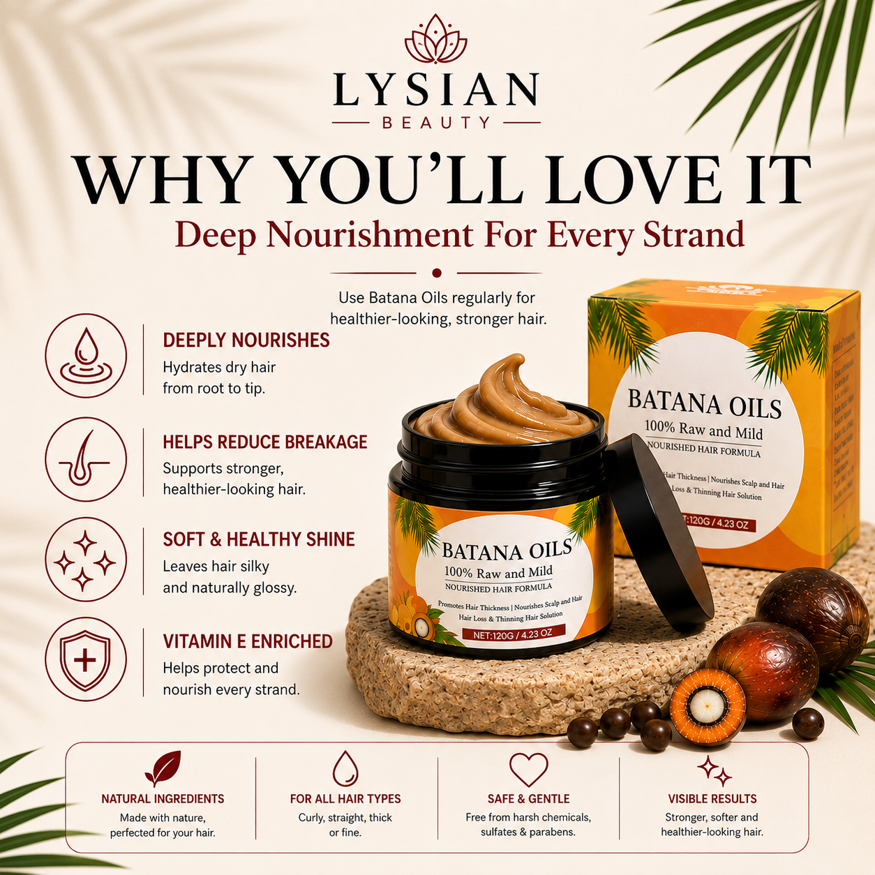 Batana Hair Mask | Deep Nourishing Hair Treatment